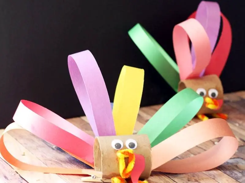 Toilet Paper Roll Turkey Craft