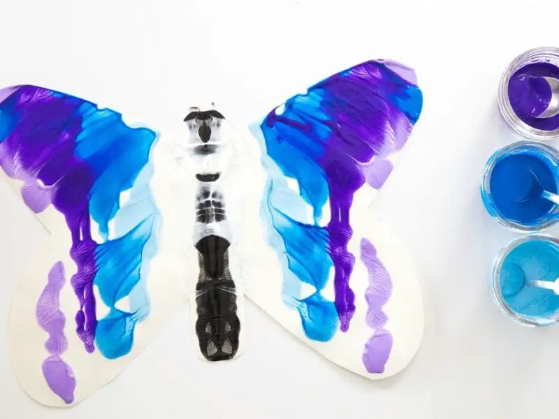 Watercolor Butterfly Symmetry Prints