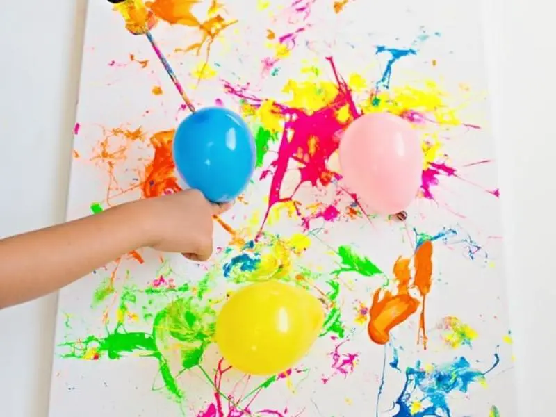 Balloon Splatter Painting