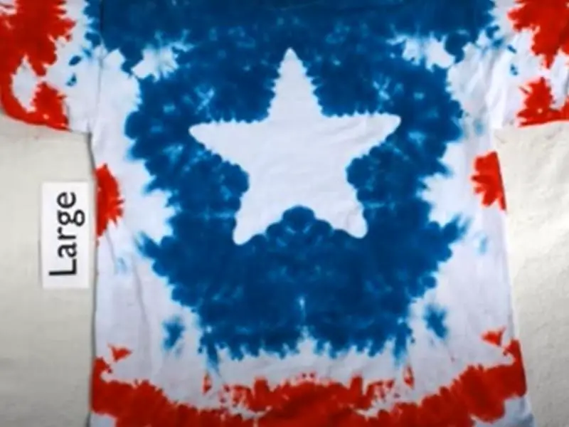 DIY 5-Pointed Star Tie-Dye