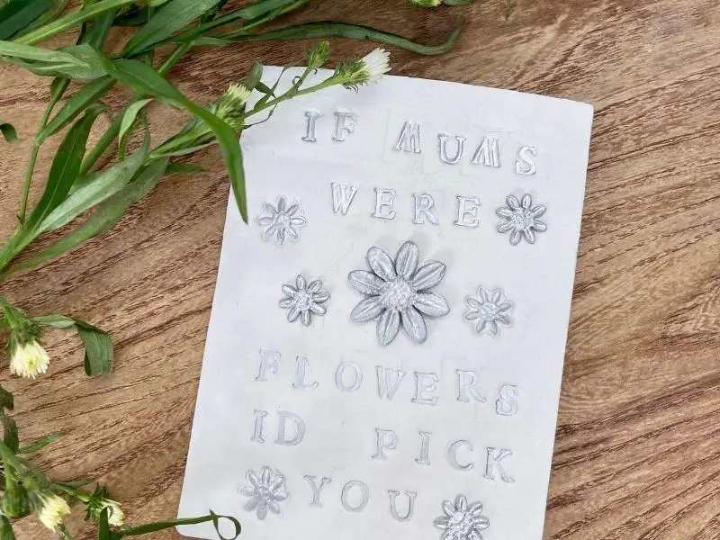 DIY Mother's Day Flower Plaque