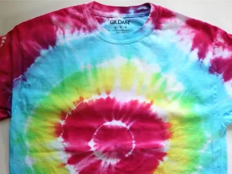 Rainbow Bullseye Tie-Dye Pattern