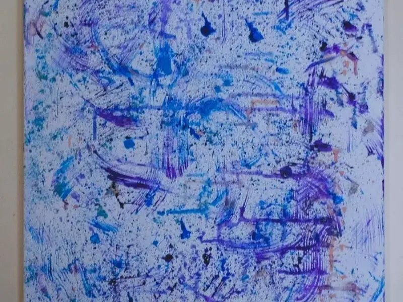 Toothbrush Splatter Painting