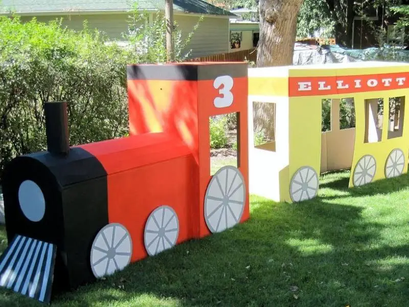 Cardboard Train