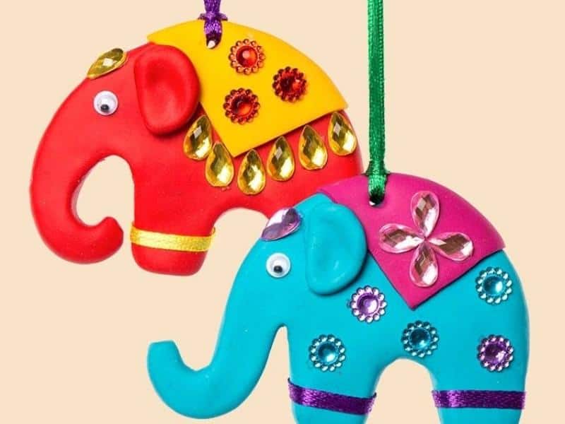 DIY Diwali Elephants
