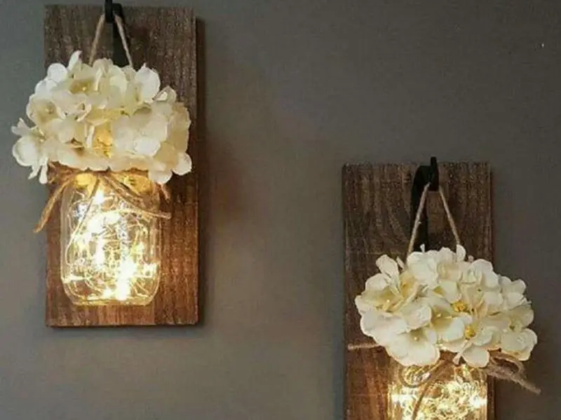 Hanging Mason Jars