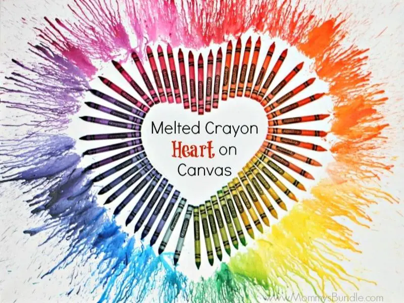 Melted Crayon Heart