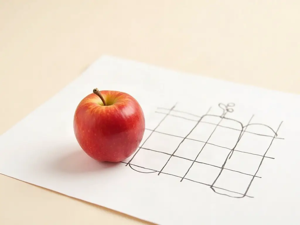 A picture with a grid next to an empty grid where the drawing is copied square by square